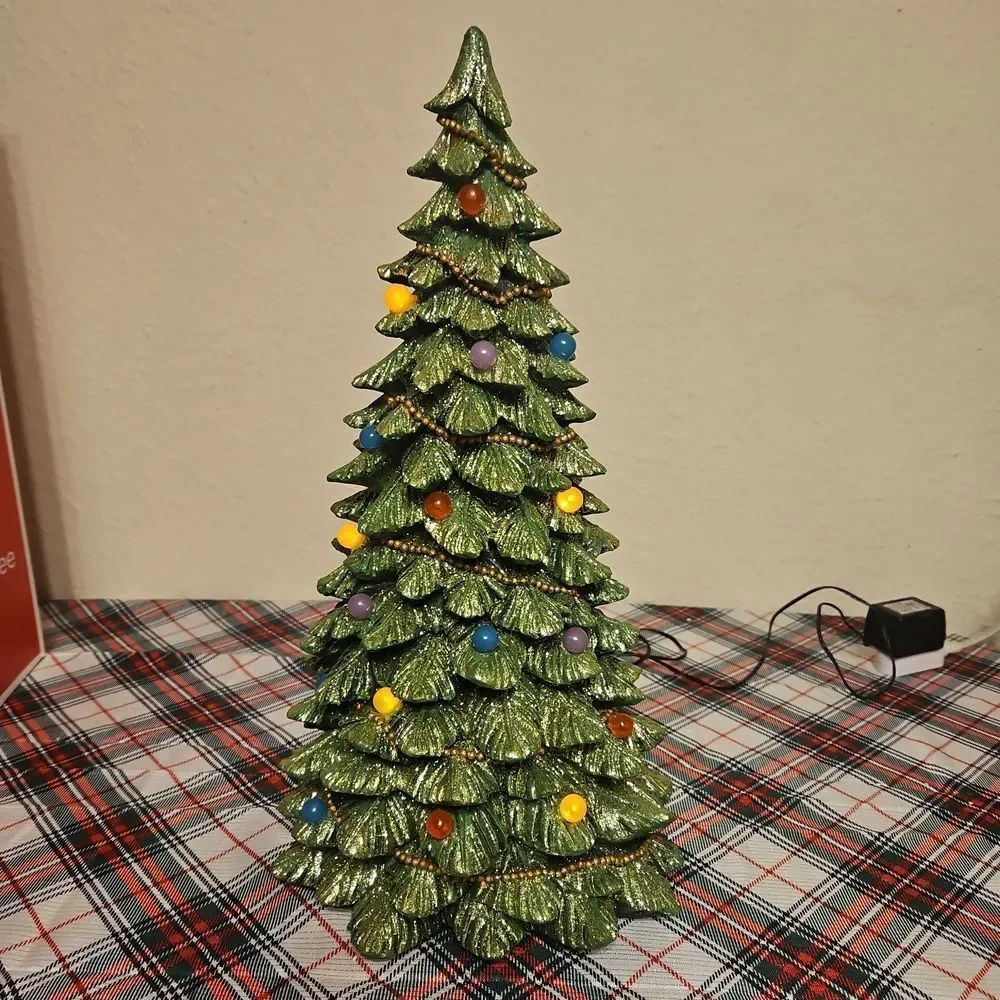 Festive LED Christmas Lighted Tree Table Decor